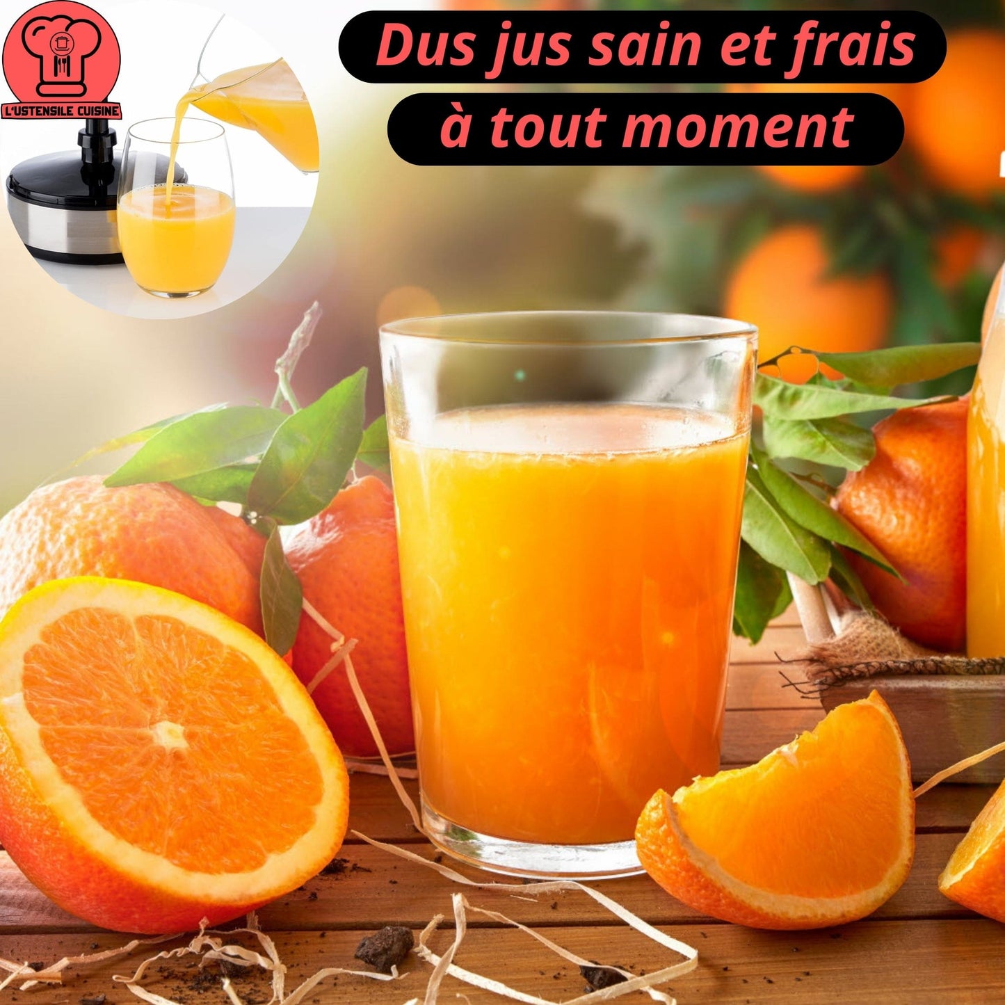 PRESSE AGRUME ELECTRIQUE | Quick-Presseur™ Pour Jus avec Pulpes