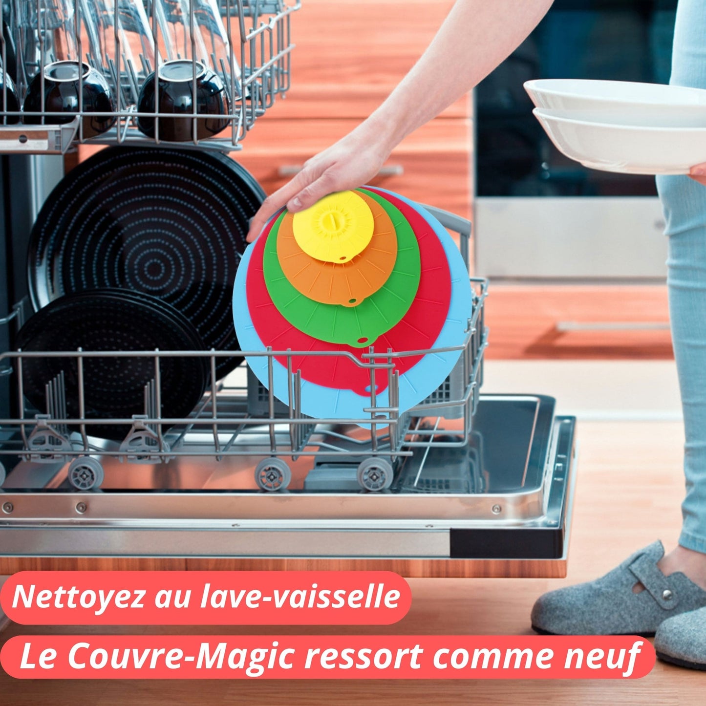 COUVERCLE SILICONE (LOT DE 5) | Couvre-Magic™