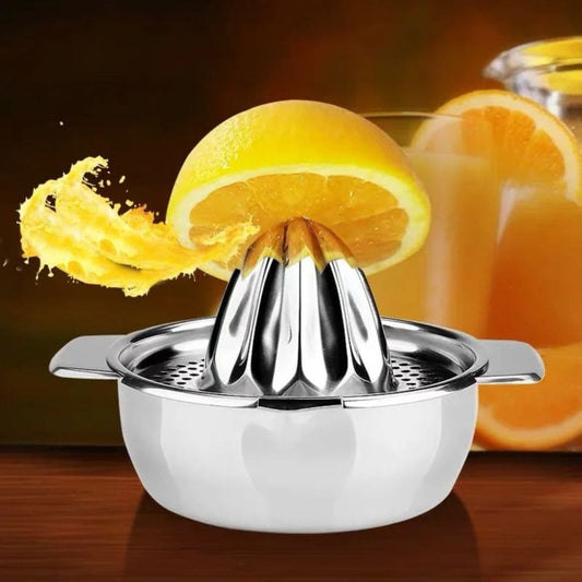 presse agrume manuel | JuicyPress™ en acier inoxydable avec bec verseur