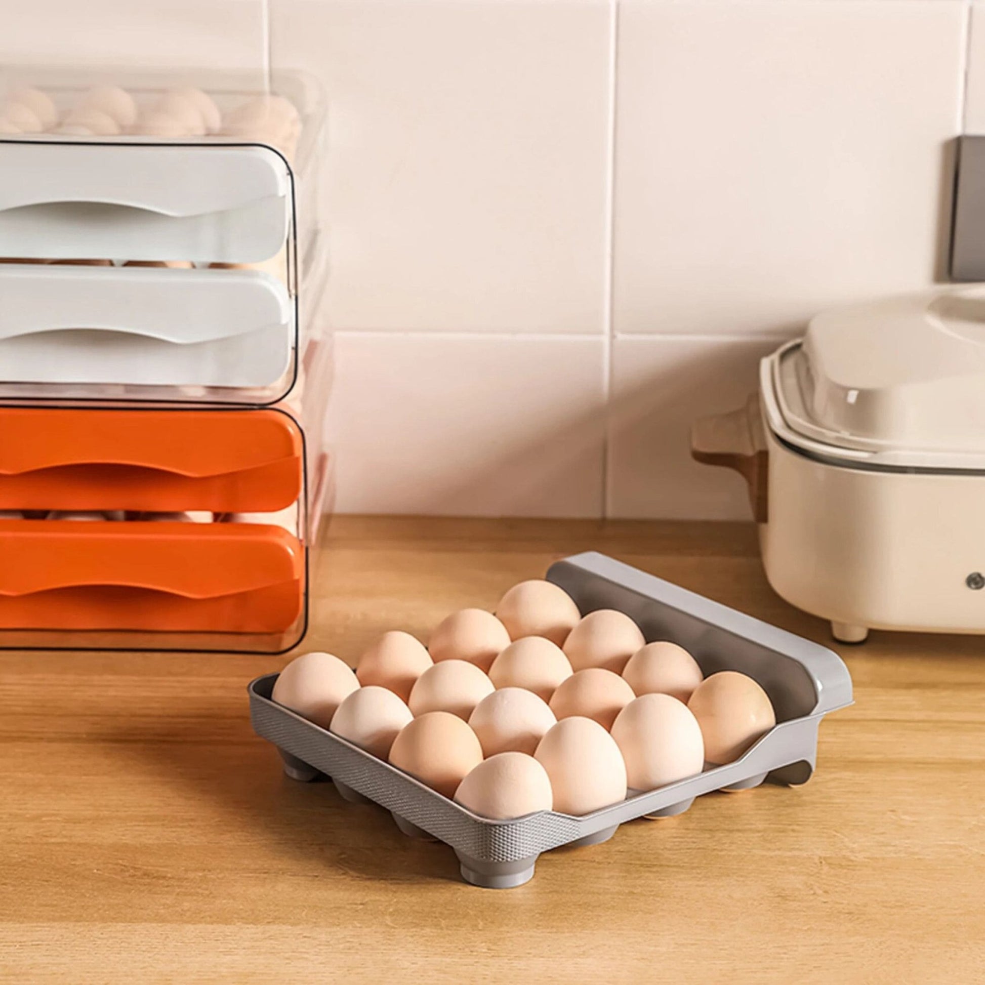 BOITE À OEUFS| Eggs-Box1™ Capacité de 32 œufs - L'USTENSILE CUISINE